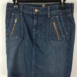 7 For All Mankind Cotton 6‎ Pockets Buttoned Sz 27